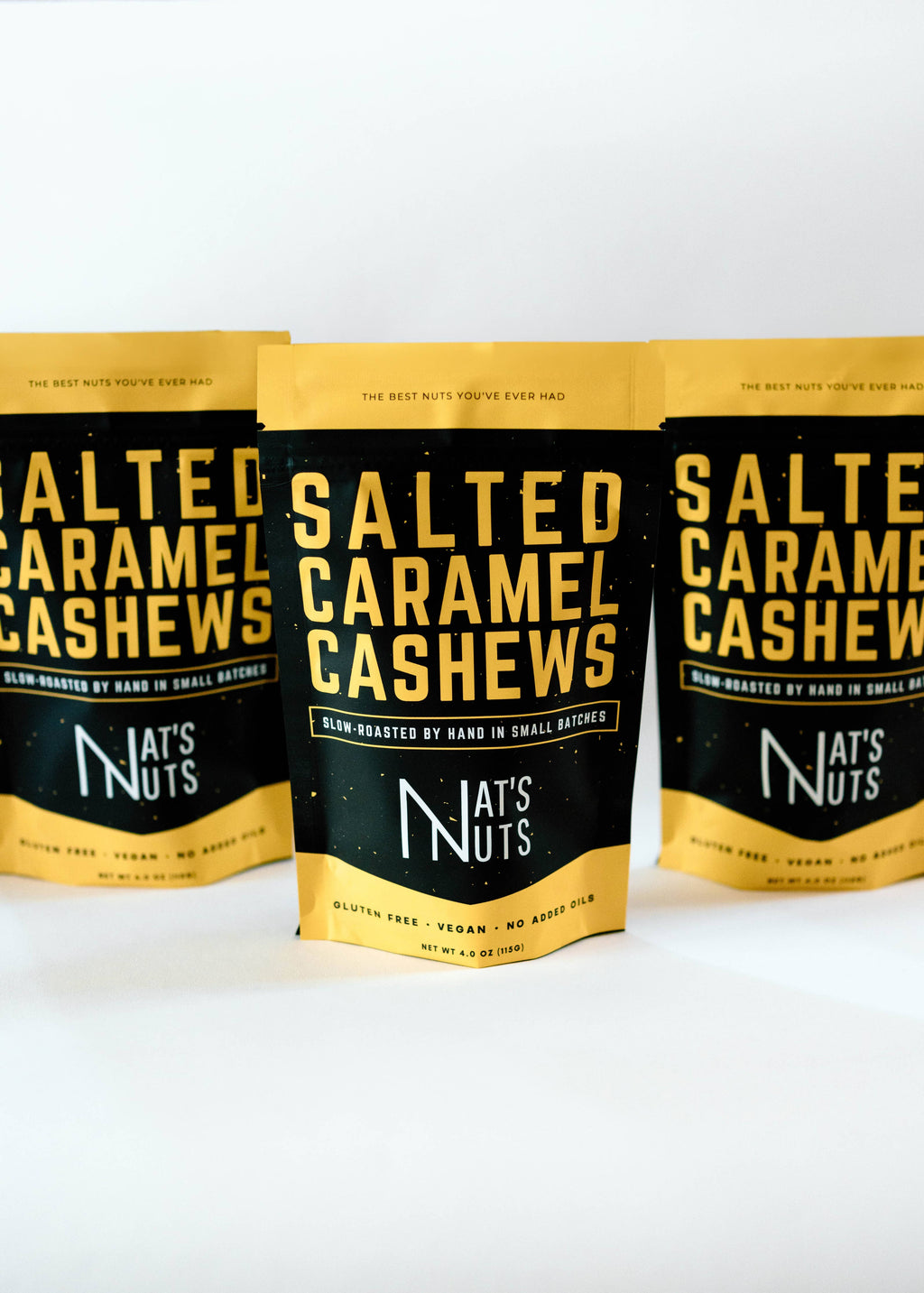 Salted Caramel Cashews | 12-Count Gourmet Roasted Nuts